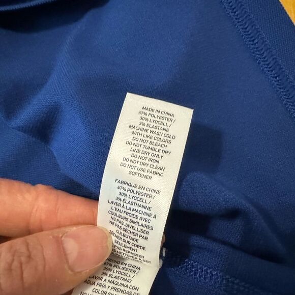 NWT RHONE Delta Pique Polo Self Cooling Navy Blue Men’s XXL Performance Golf (2) - Picture 7 of 9